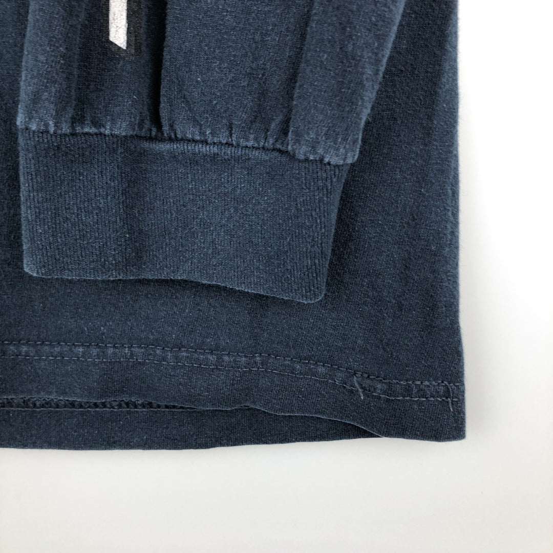 SANTA CRUZ Long-Sleeve T-Shirt, Men's Size L (equivalent), Surf/Skate cotton navy blue type Vintage Second Hand