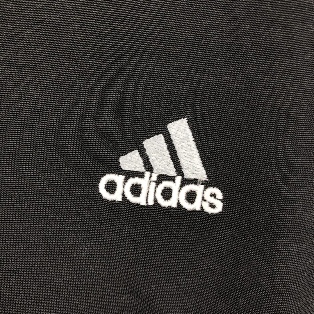 Adidas V-neck Long-Sleeve T-Shirt (Men's XL equivalent) unclear black type Vintage Second Hand