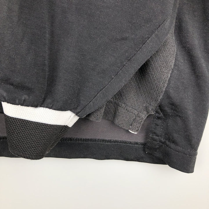 Adidas V-neck Long-Sleeve T-Shirt (Men's XL equivalent) unclear black type Vintage Second Hand