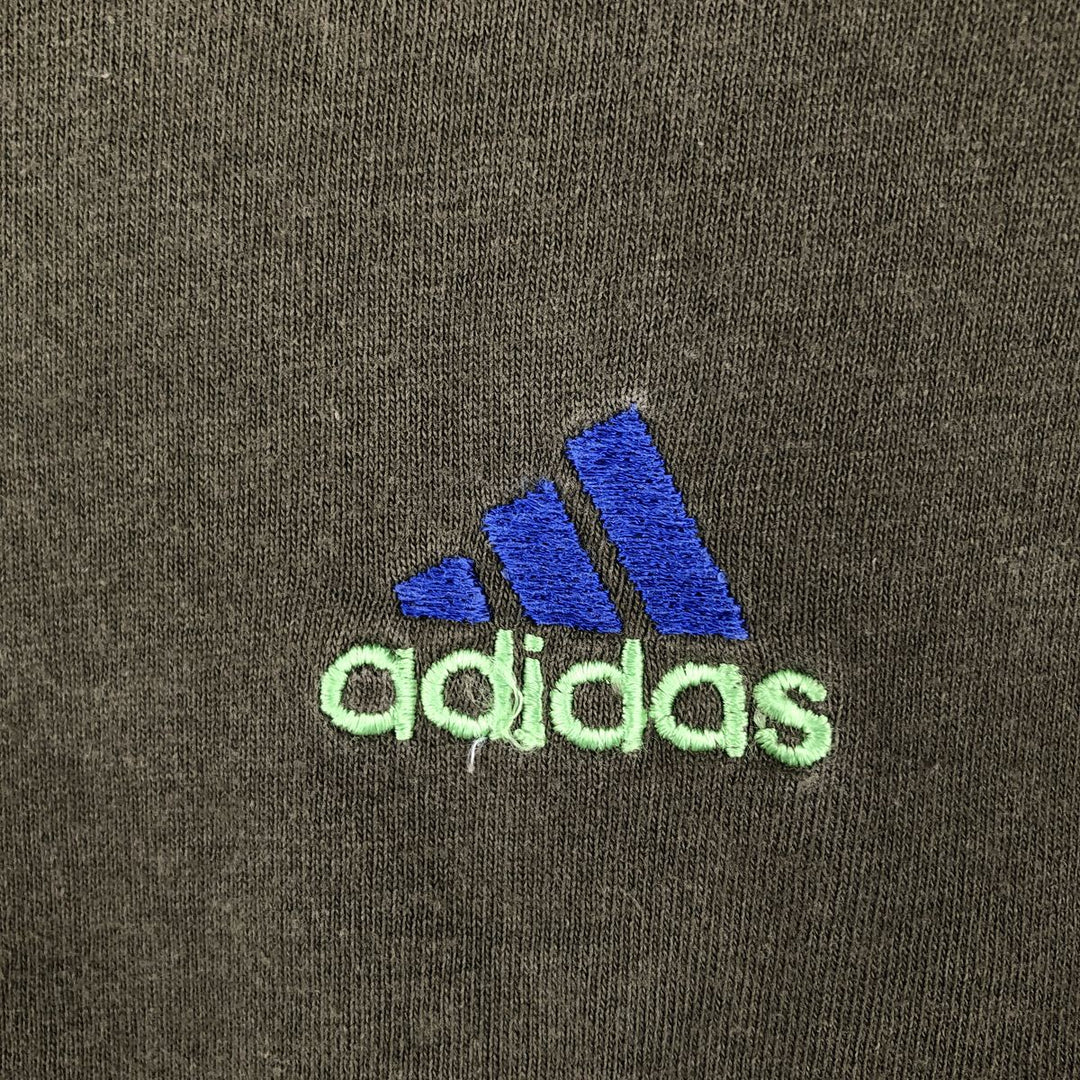 Adidas long-sleeved T-shirt, men's size XL cotton Khaki type Vintage Second Hand
