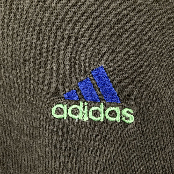 Adidas long-sleeved T-shirt, men's size XL cotton Khaki type Vintage Second Hand