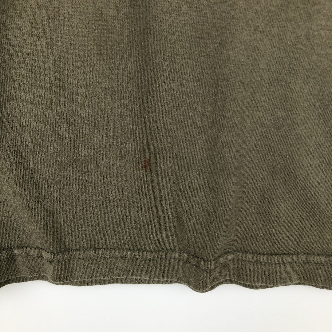 Adidas long-sleeved T-shirt, men's size XL cotton Khaki type Vintage Second Hand