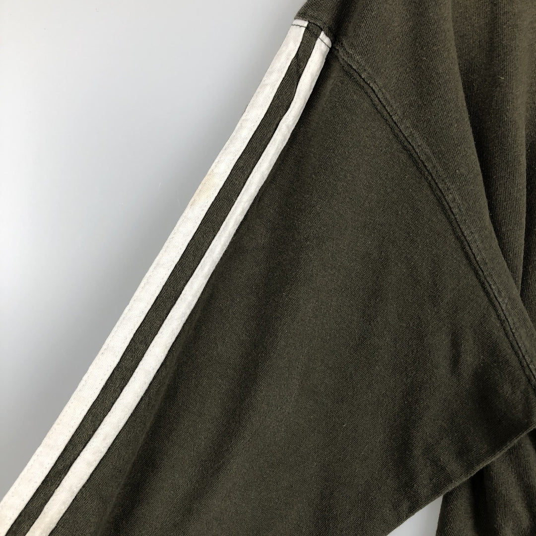 Adidas long-sleeved T-shirt, men's size XL cotton Khaki type Vintage Second Hand