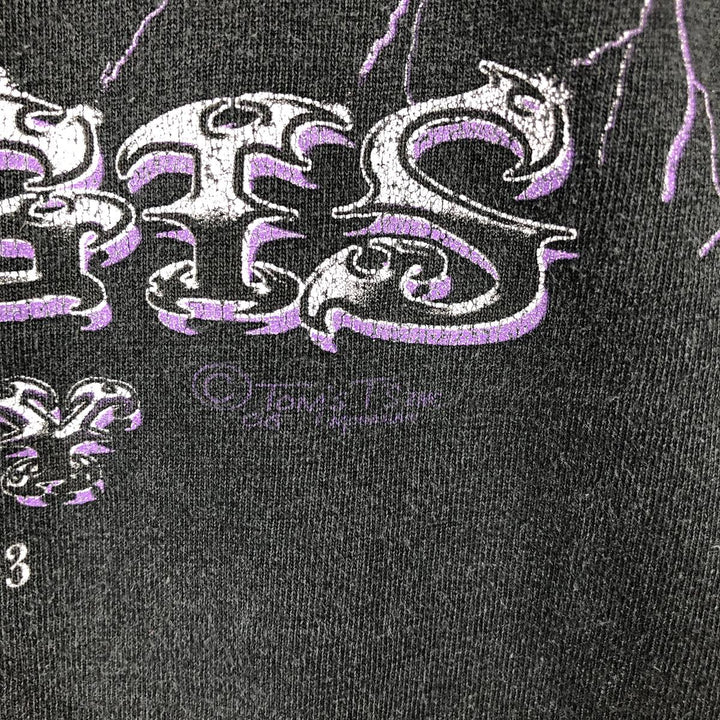 2000'S ALSTYLE Eagle Pattern Long-Sleeve T-Shirt (Men's XL equivalent) cotton black type Vintage Second Hand