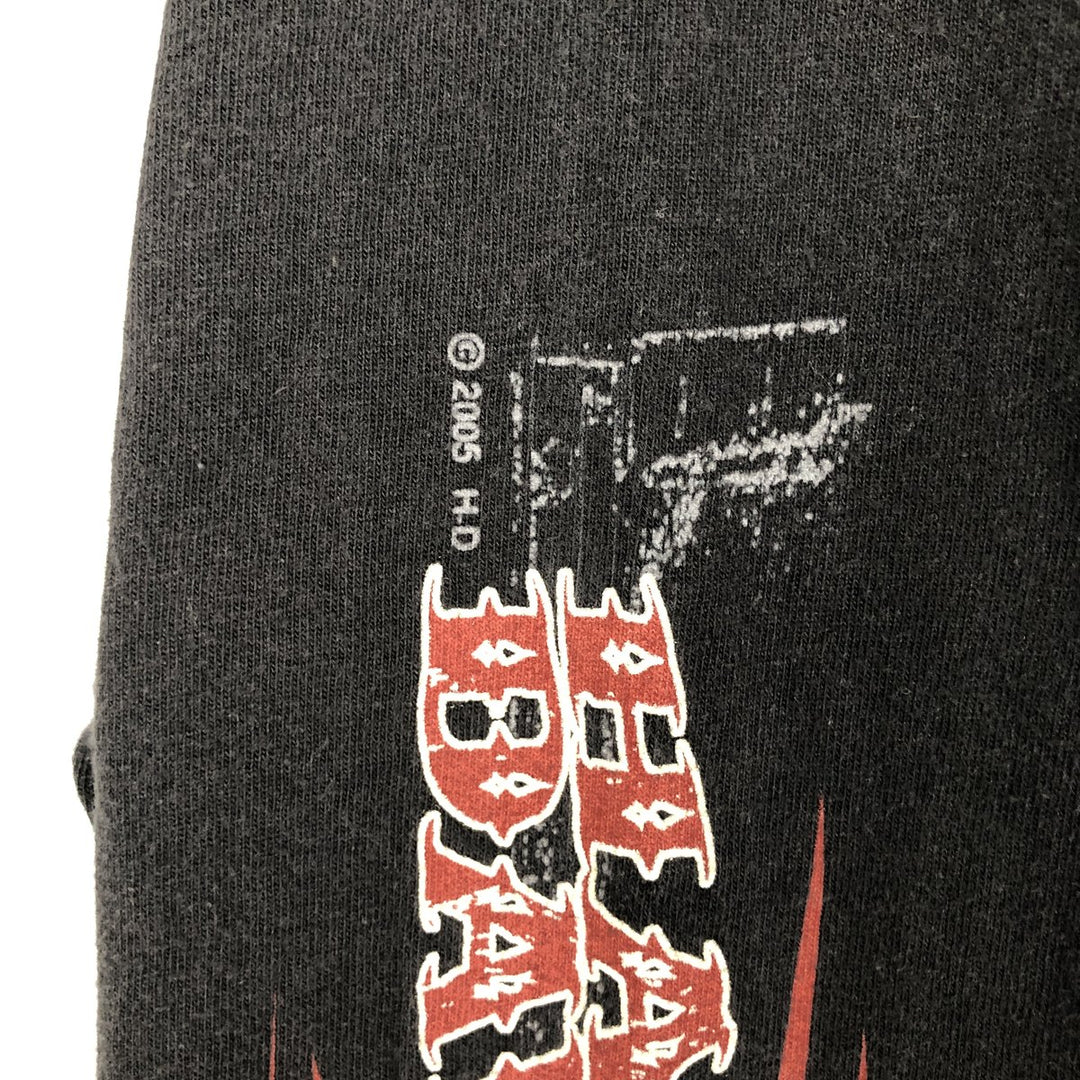 2000'S Harley-Davidson Motorcycle Long-Sleeve T-Shirt (Men's Size M) cotton black type Vintage Second Hand