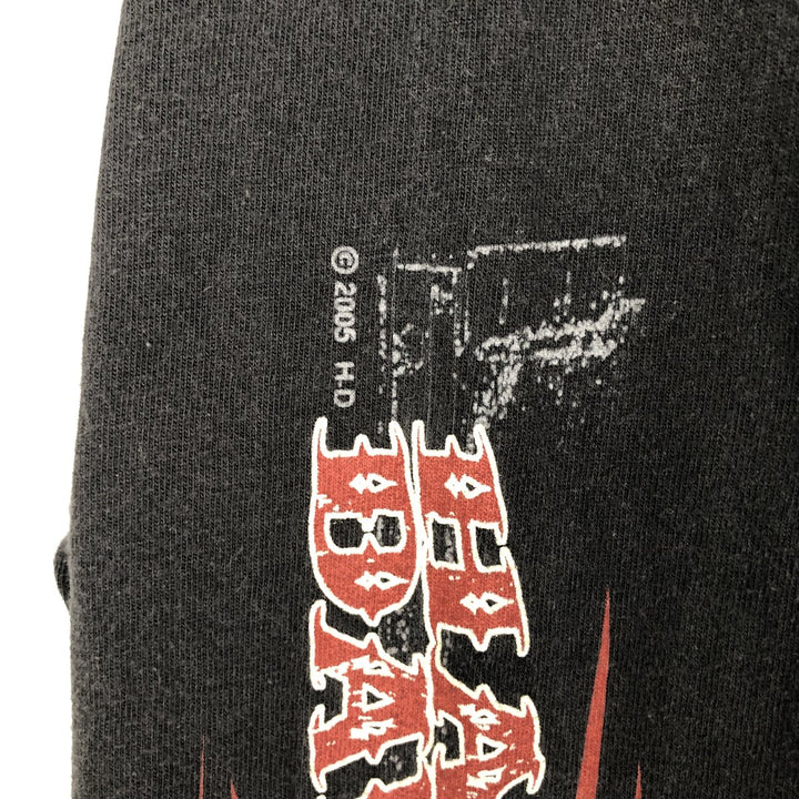 2000'S Harley-Davidson Motorcycle Long-Sleeve T-Shirt (Men's Size M) cotton black type Vintage Second Hand