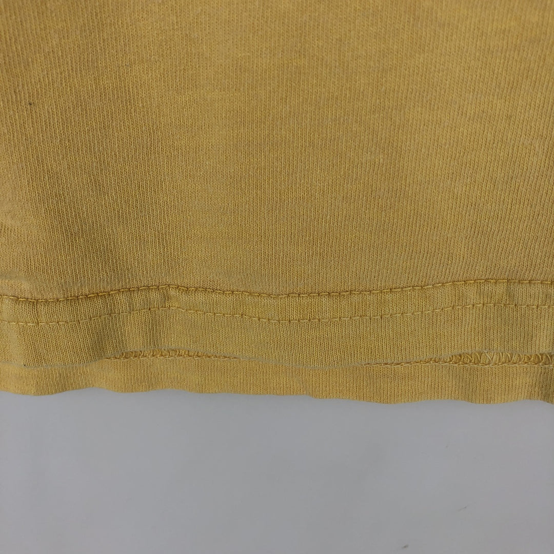 Harley-Davidson Eagle Pattern Motorcycle Long-Sleeve T-Shirt (Men's Size L) cotton yellow type Vintage Second Hand