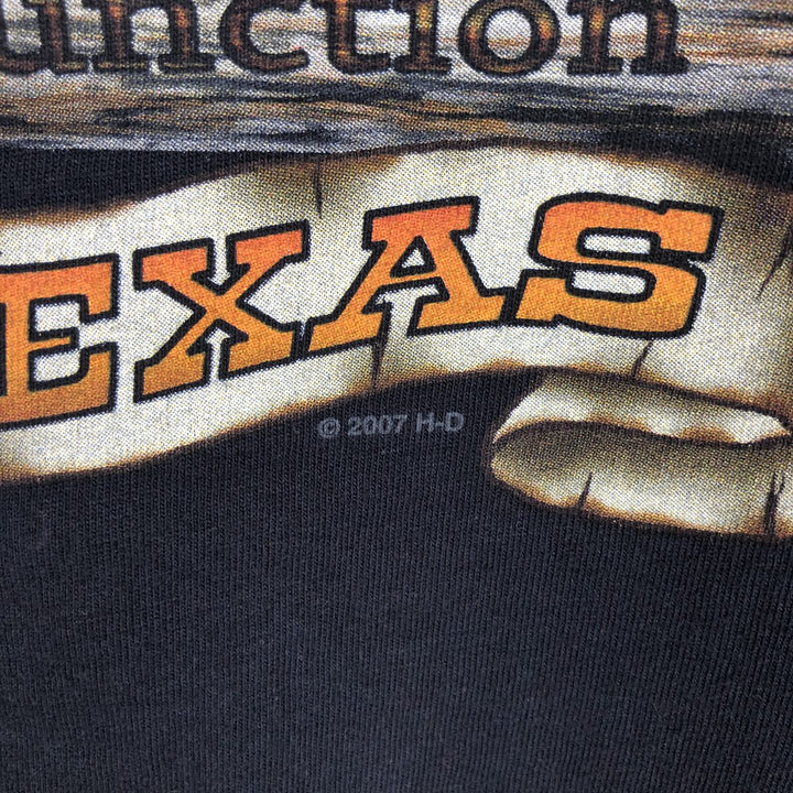 Harley-Davidson Motorcycle Long-Sleeve T-Shirt, Made in USA, Men's Size XXL (approx.) cotton black type Vintage Second Hand