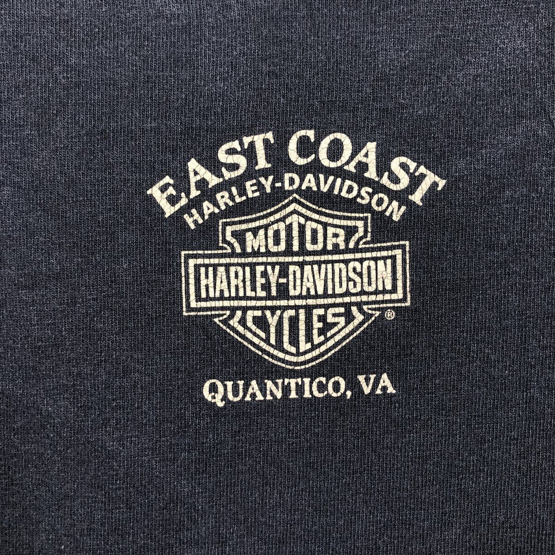 2000'S Harley-Davidson Motorcycle Long-Sleeve T-Shirt, Made in USA, Men's Size XL (approx.) cotton black type Vintage Second Hand
