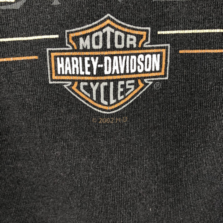2000'S Harley-Davidson Motorcycle Long-Sleeve T-Shirt, Made in USA, Men's Size XL (approx.) cotton black type Vintage Second Hand
