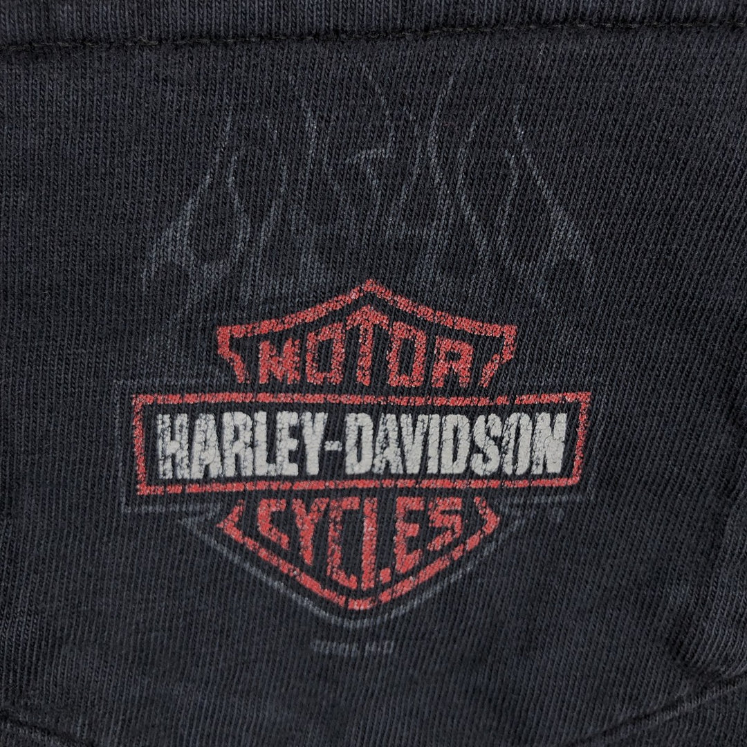 00'S Harley-Davidson Long Sleeve T-Shirt Made in USA Men's XL cotton black type Vintage Second Hand