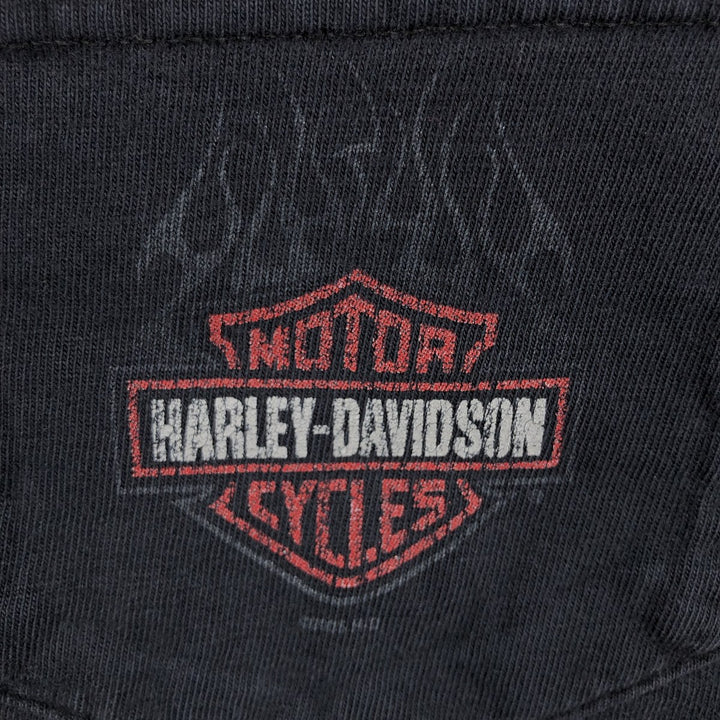 00'S Harley-Davidson Long Sleeve T-Shirt Made in USA Men's XL cotton black type Vintage Second Hand