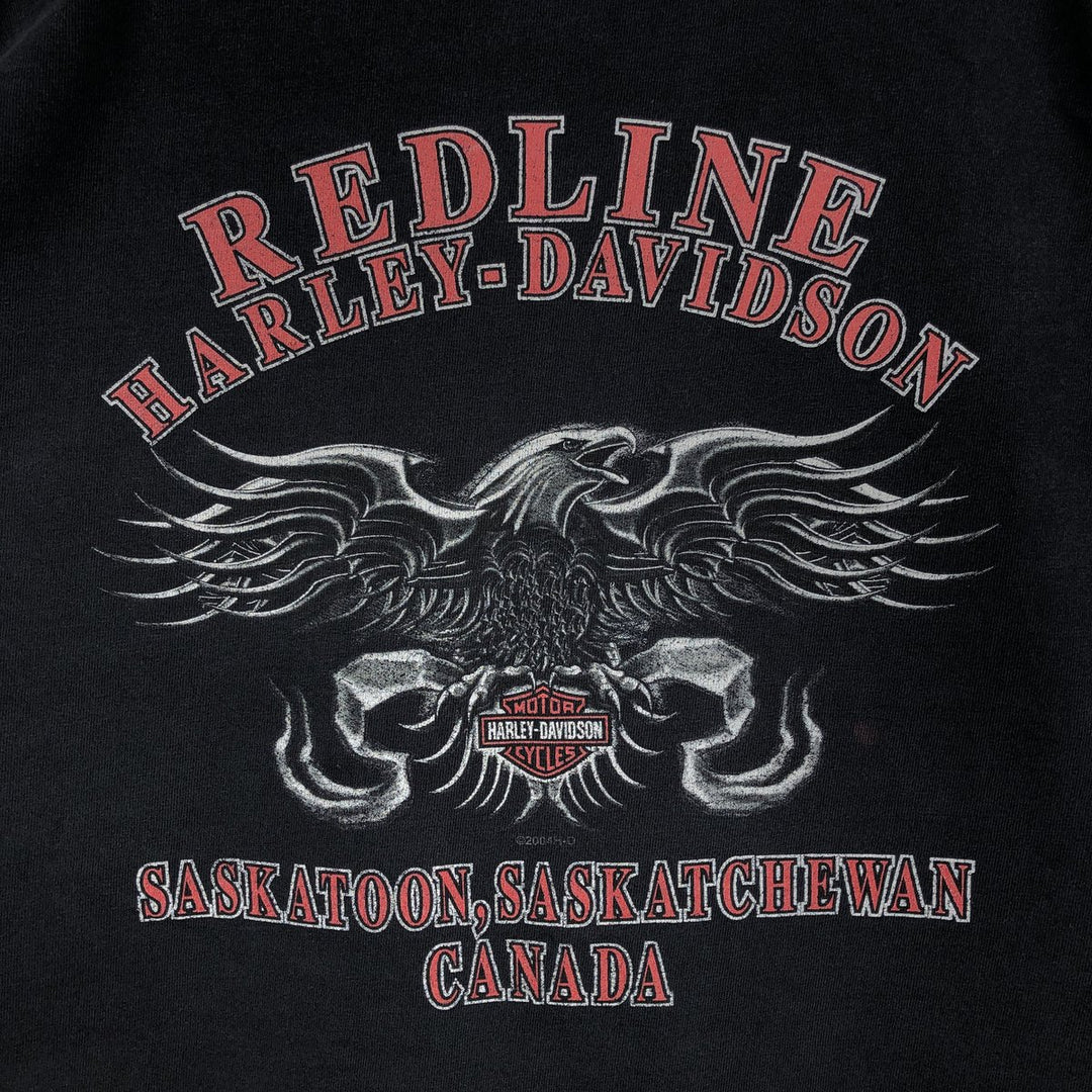 00'S Harley-Davidson Long Sleeve T-Shirt Made in USA Men's XL cotton black type Vintage Second Hand