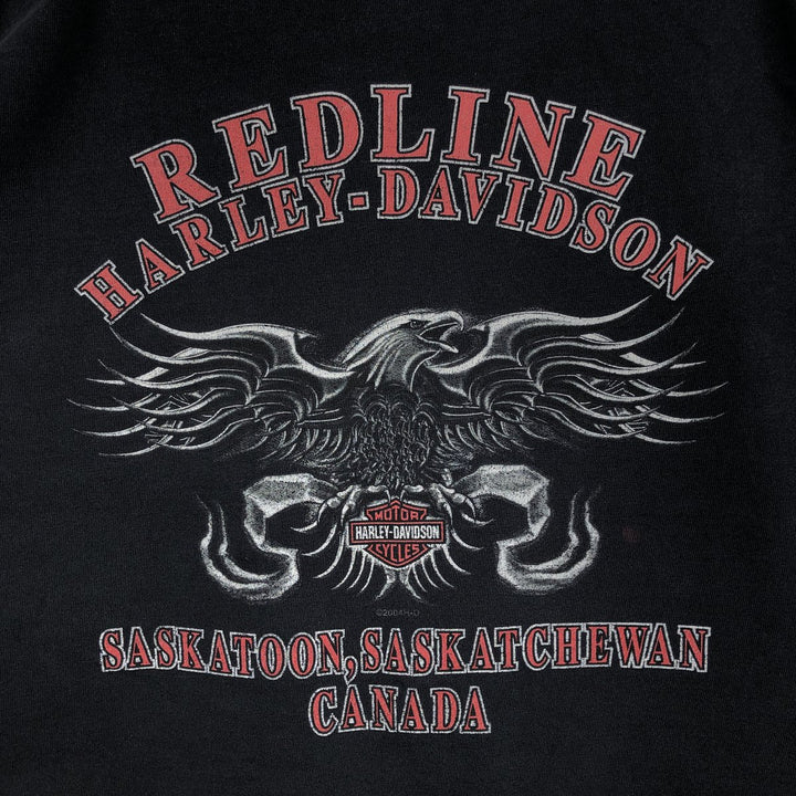 00'S Harley-Davidson Long Sleeve T-Shirt Made in USA Men's XL cotton black type Vintage Second Hand