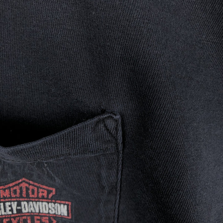 00'S Harley-Davidson Long Sleeve T-Shirt Made in USA Men's XL cotton black type Vintage Second Hand