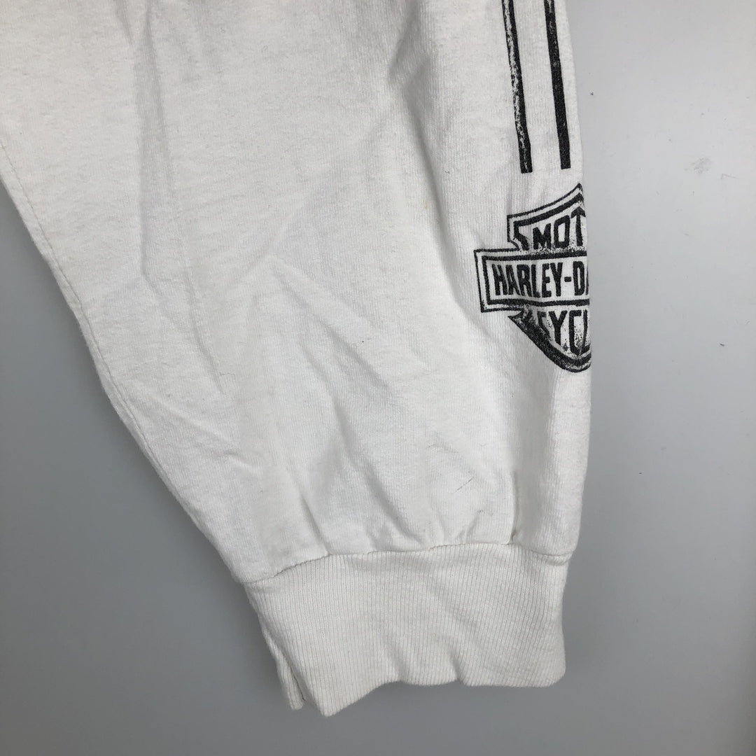2000'S Harley-Davidson Motorcycle Long Sleeve T-Shirt, Made in USA, Men's Size XL cotton white type Vintage Second Hand