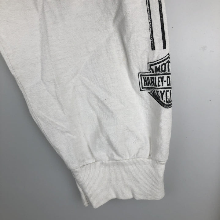 2000'S Harley-Davidson Motorcycle Long Sleeve T-Shirt, Made in USA, Men's Size XL cotton white type Vintage Second Hand