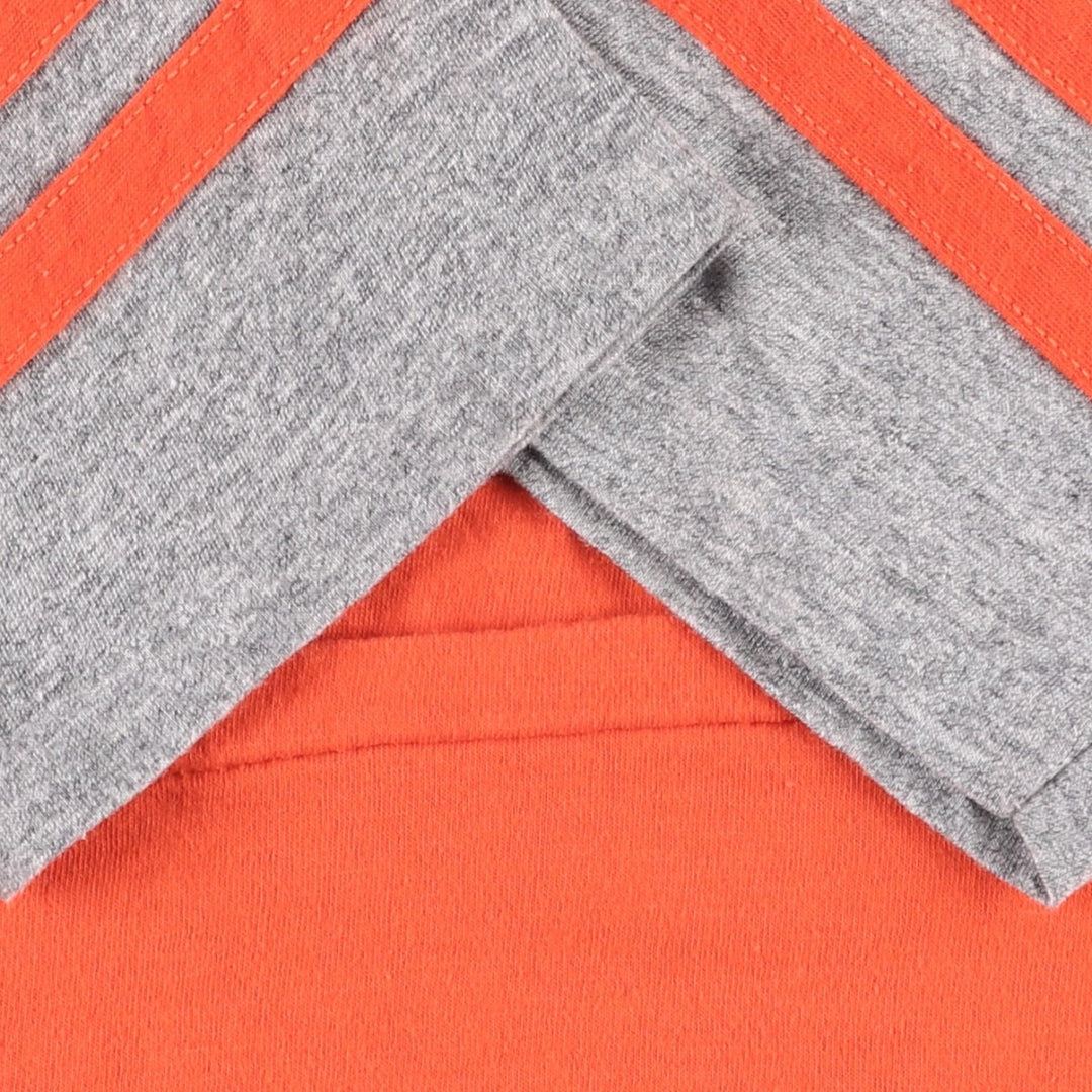 70s-80'S Bantam V-neck Raglan T-shirt, Made in USA, Men's Size M (approx.), Vintage cotton orange type Vintage Second Hand