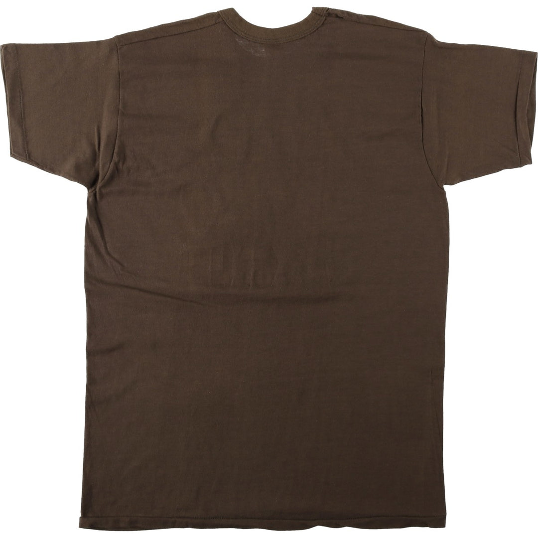 70s-80'S Russell Print T-Shirt, Made in USA, Women's Size XL (Equivalent), Vintage cotton brown type Vintage Second Hand