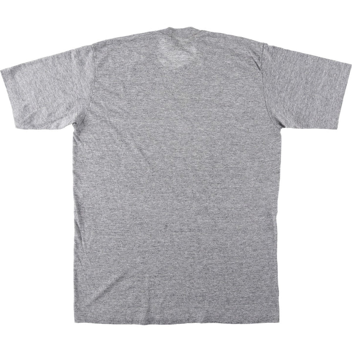 70s-80'S Velva Sheen College T-shirt, Women's Size L (approx.), Vintage polyester gray type Vintage Second Hand