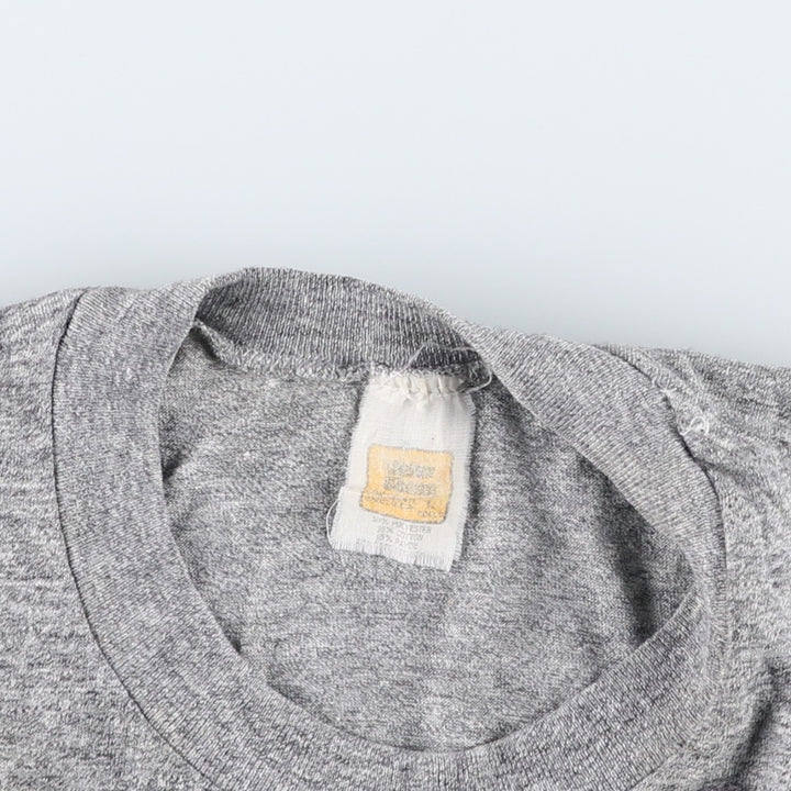 70s-80'S Velva Sheen College T-shirt, Women's Size L (approx.), Vintage polyester gray type Vintage Second Hand