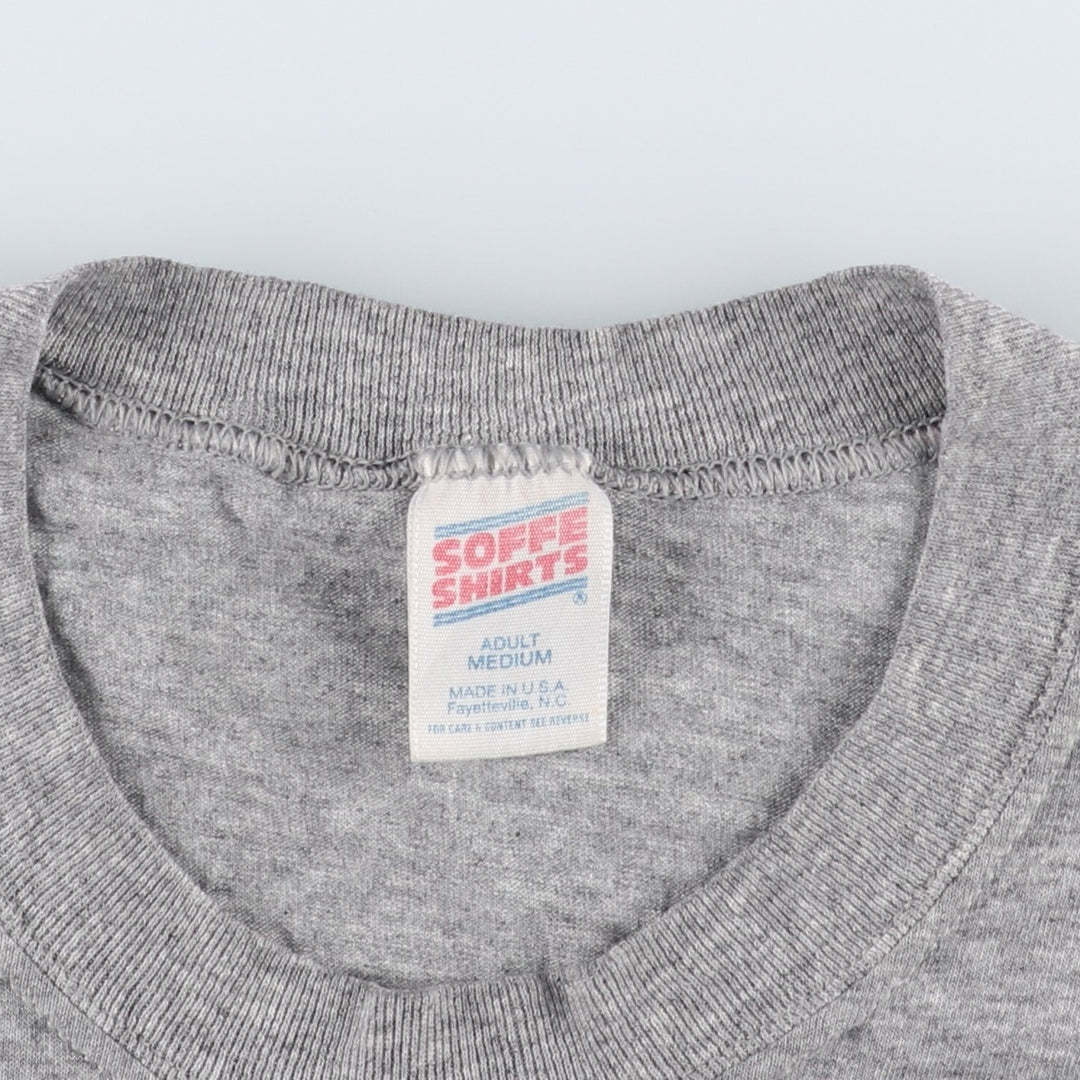 80s-90'S Sofie USARMY Military Print T-Shirt, Made in USA, Men's Size M (approx.), Vintage polyester gray type Vintage Second Hand