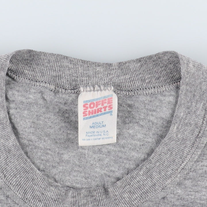 80s-90'S Sofie USARMY Military Print T-Shirt, Made in USA, Men's Size M (approx.), Vintage polyester gray type Vintage Second Hand