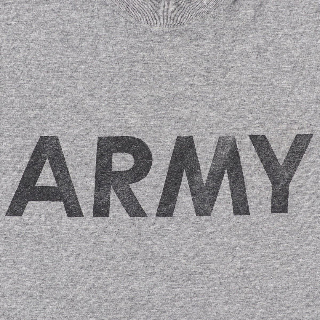 80s-90'S Sofie USARMY Military Print T-Shirt, Made in USA, Men's Size M (approx.), Vintage polyester gray type Vintage Second Hand