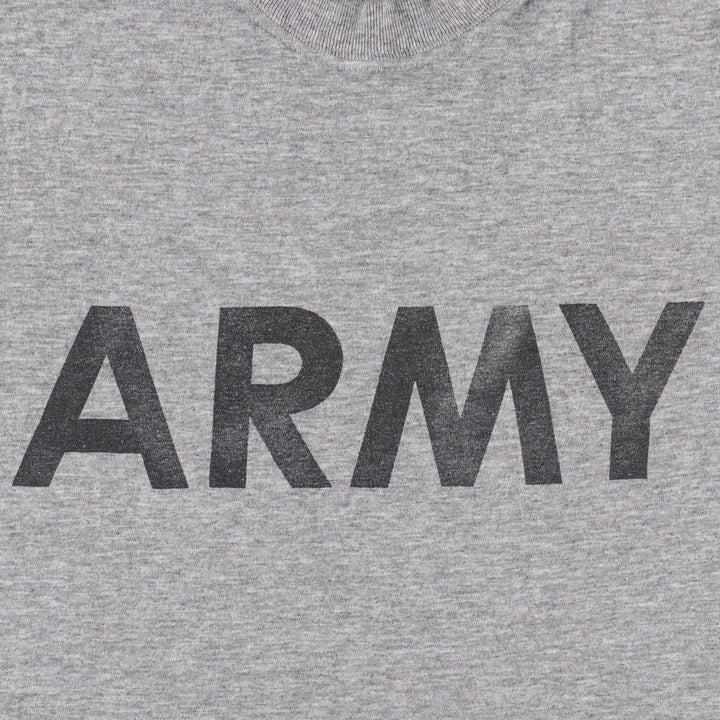 80s-90'S Sofie USARMY Military Print T-Shirt, Made in USA, Men's Size M (approx.), Vintage polyester gray type Vintage Second Hand