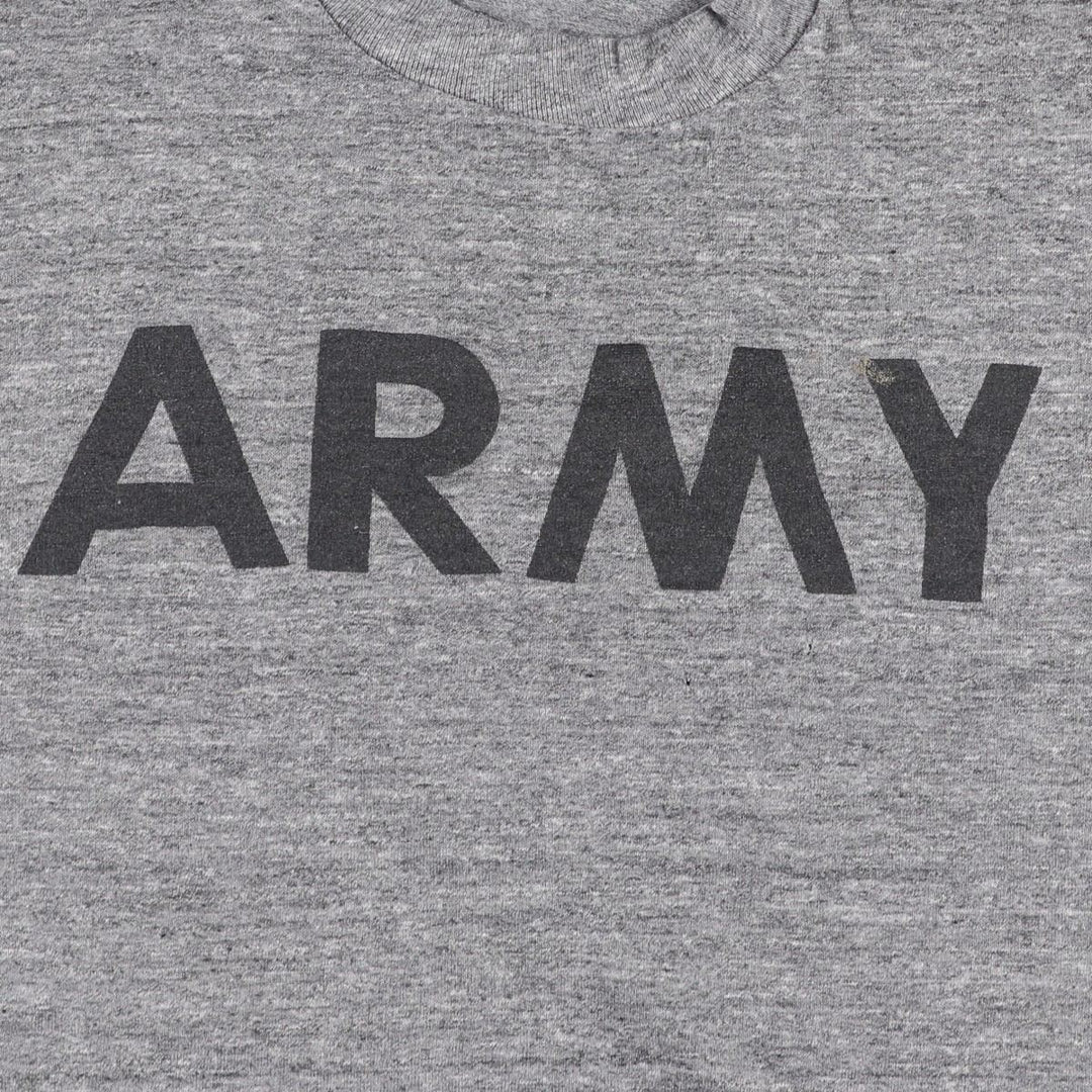 80s-90'S Sofie USARMY Military Print T-Shirt, Made in USA, Men's Size M (approx.), Vintage polyester gray type Vintage Second Hand