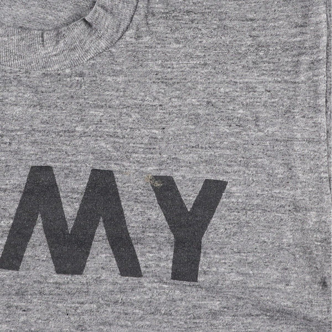 80s-90'S Sofie USARMY Military Print T-Shirt, Made in USA, Men's Size M (approx.), Vintage polyester gray type Vintage Second Hand