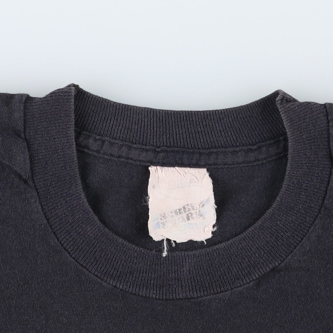 80'S Screen Stars printed T-shirt, women's size S (approx.) unclear black type Vintage Second Hand