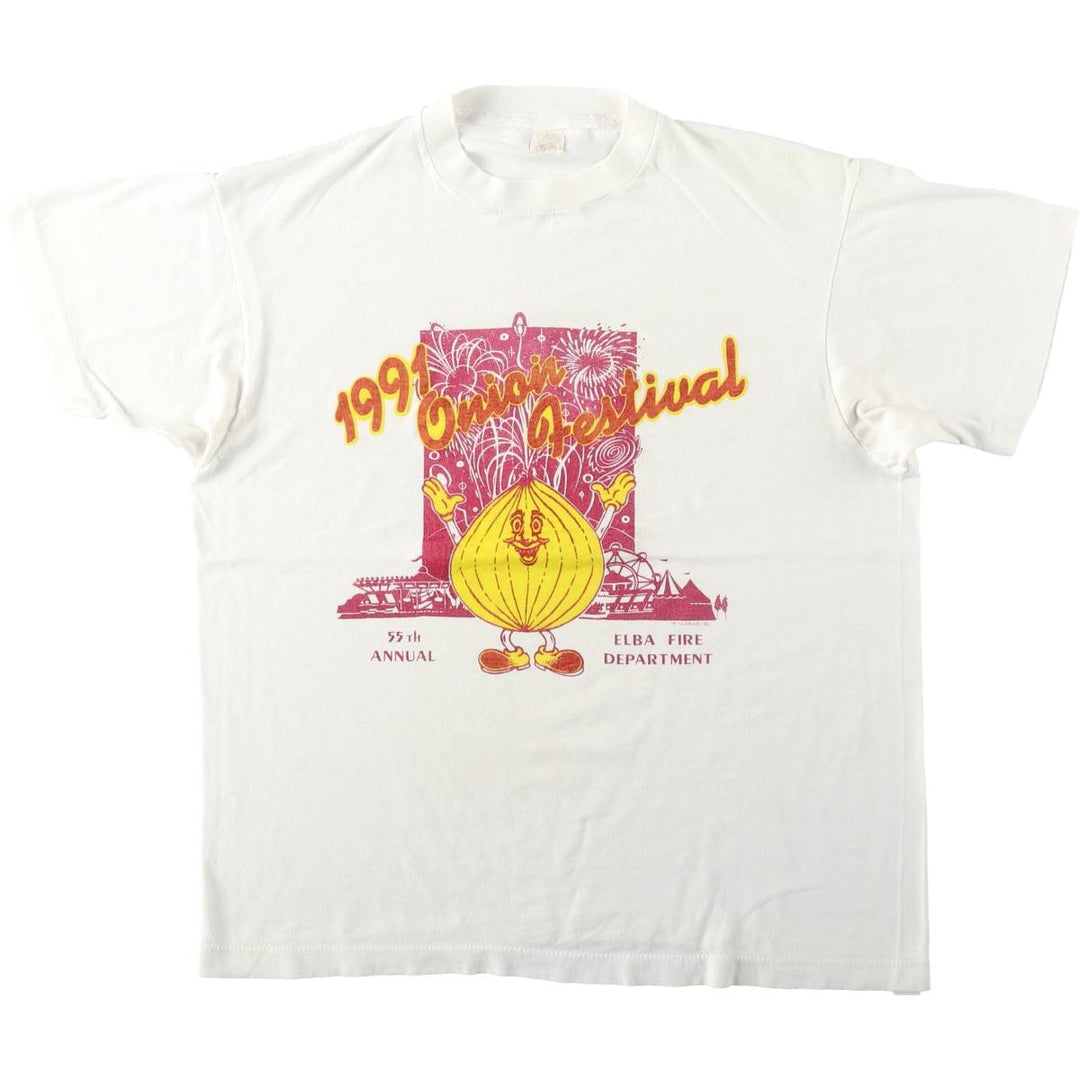 90'S Screen Stars Print T-Shirt, Women's Size M (approx.), Vintage unclear white type Vintage Second Hand