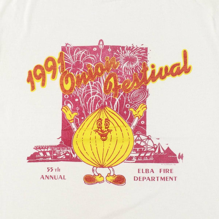 90'S Screen Stars Print T-Shirt, Women's Size M (approx.), Vintage unclear white type Vintage Second Hand