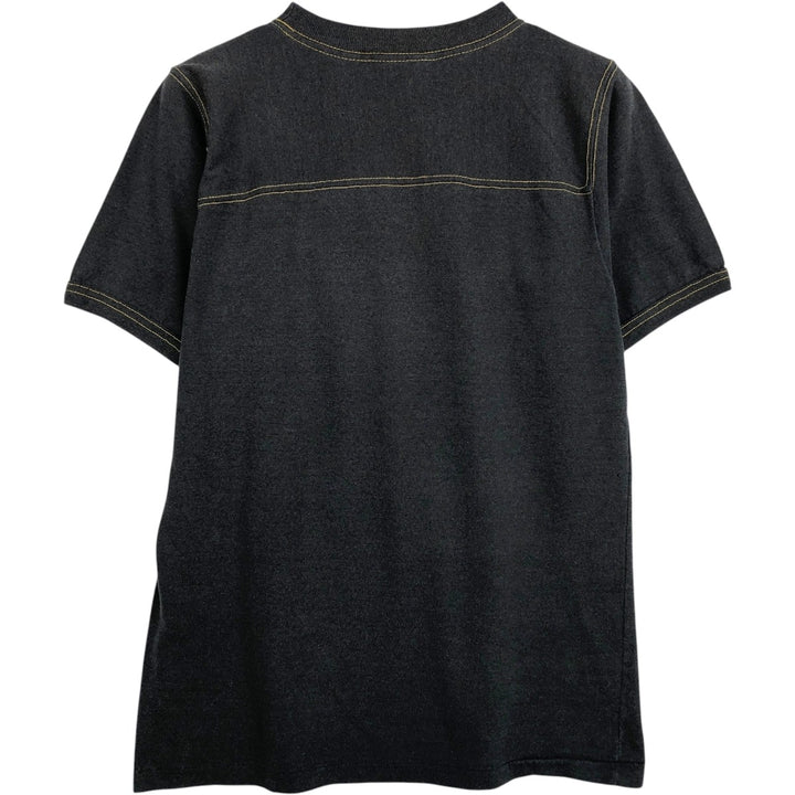 80'S H.WOLF & SONS Print T-Shirt, Made in USA, Women's Size M (Equivalent), Vintage cotton gray type Vintage Second Hand