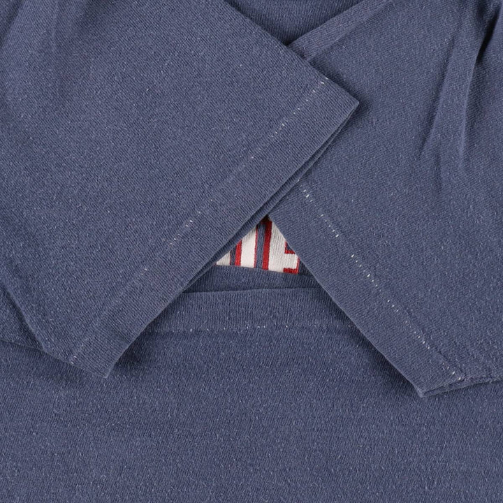 80'S sportswear American Baseball Hall of Fame printed T-shirt, men's size L equivalent, vintage. cotton navy blue type Vintage Second Hand
