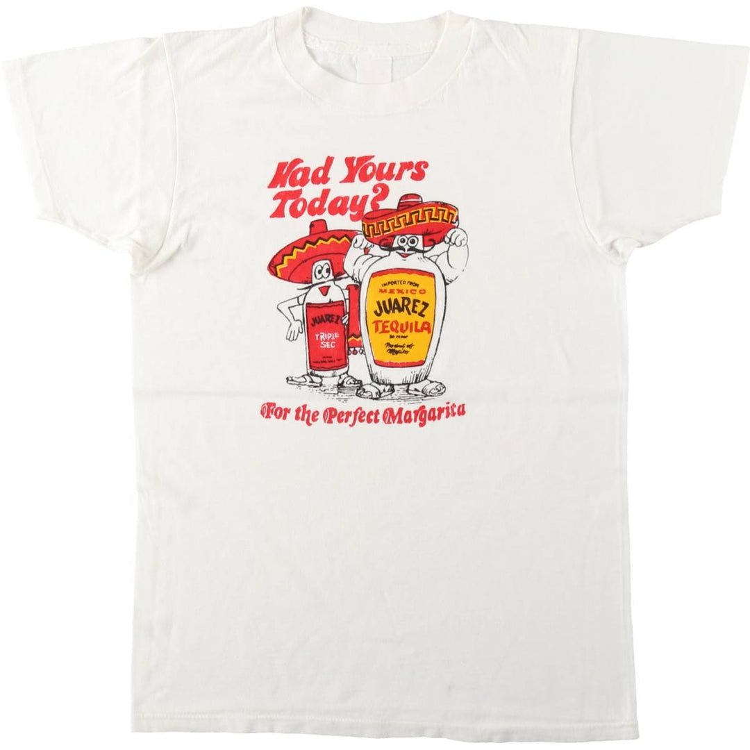 LUXCO JUAREZ Print T-Shirt, Women's Size S (approx.), Vintage unclear white type Vintage Second Hand