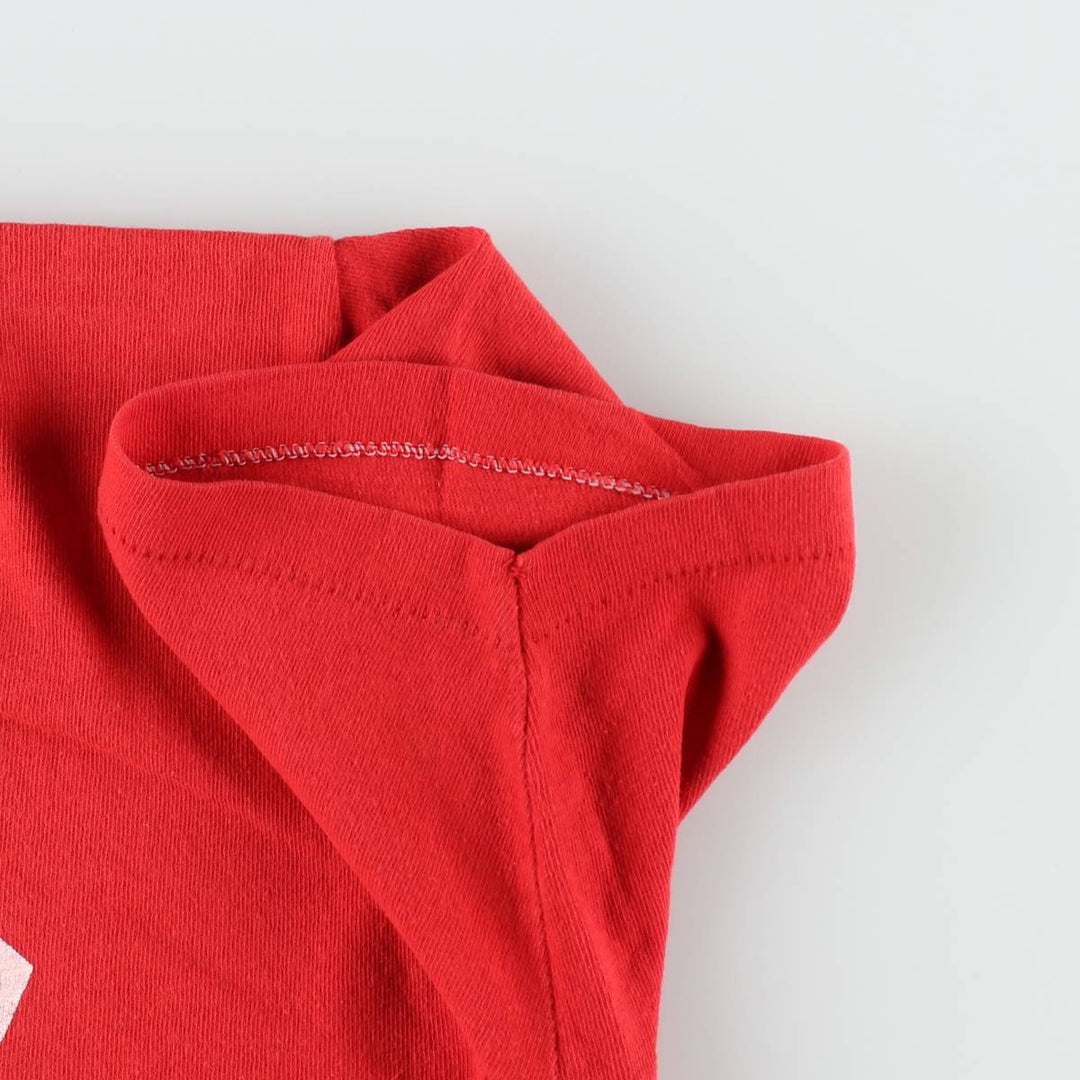 80'S Russell Lifeguard Print T-Shirt, Made in USA, Men's Size L (Equivalent), Vintage cotton red type Vintage Second Hand