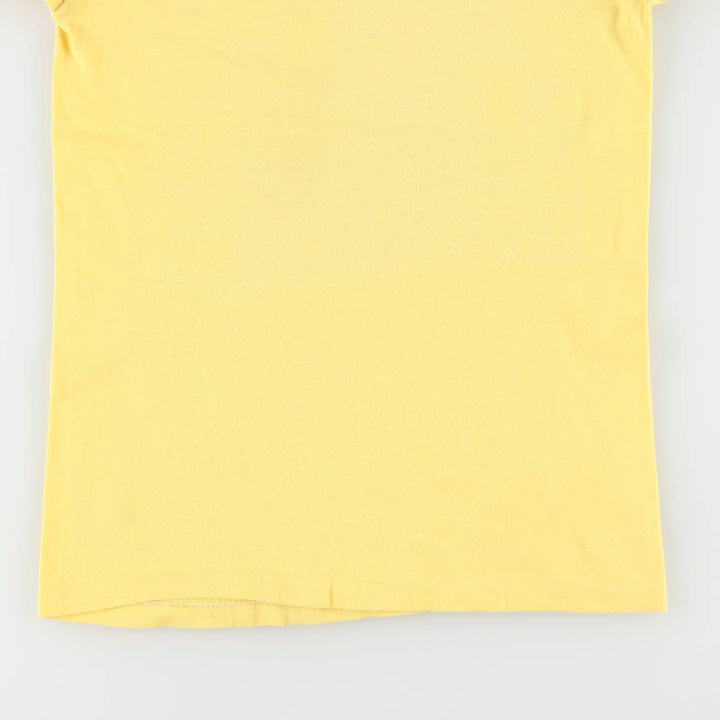80'S Artex Milton Chemnitz Print T-Shirt, Made in USA, Women's Size S (Equivalent), Vintage cotton lemon yellow Vintage Second Hand