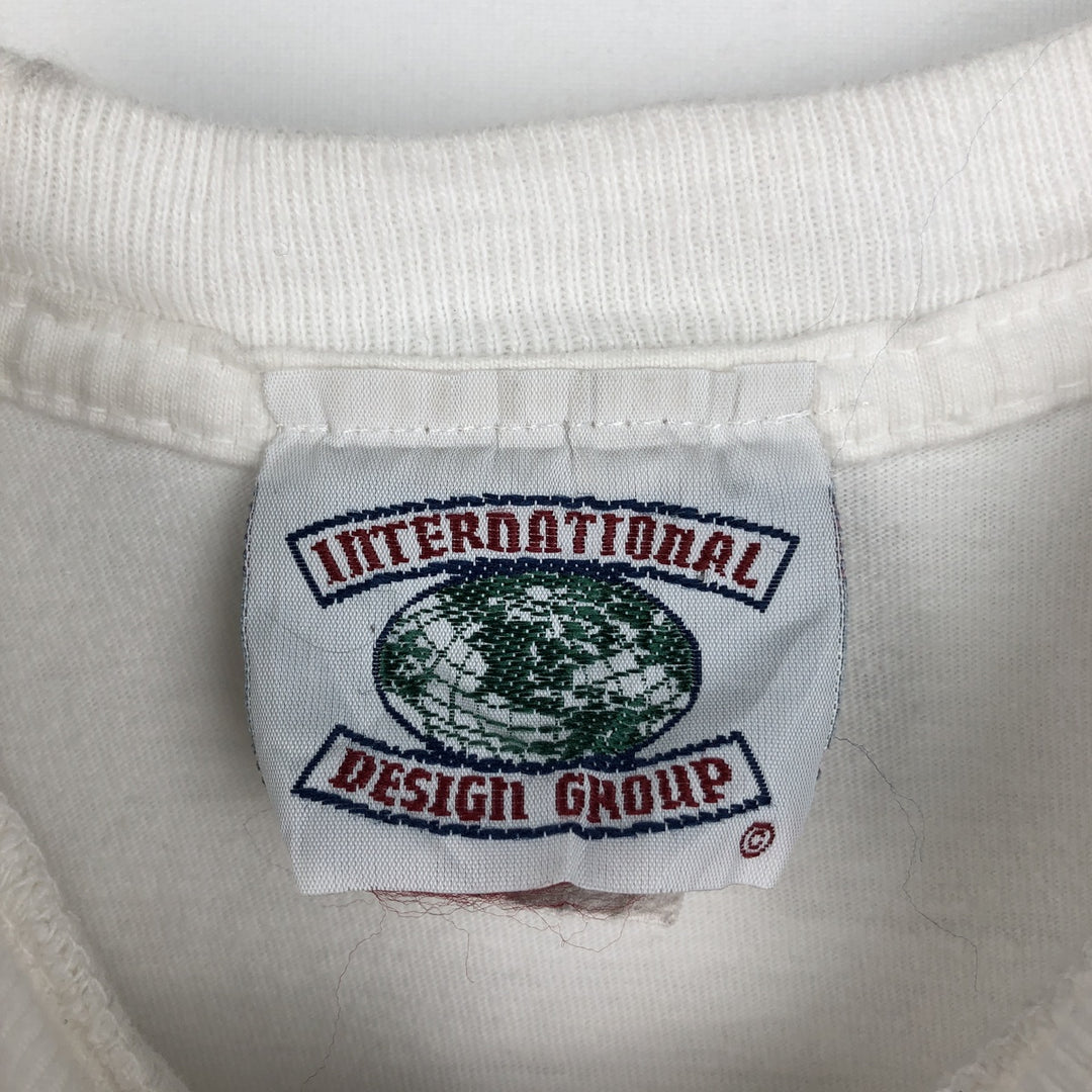 INTERNATIONAL DESIGN GROUP Photo T-shirt, Women's Size M (equivalent) cotton white type Vintage Second Hand