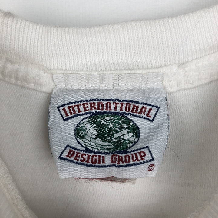 INTERNATIONAL DESIGN GROUP Photo T-shirt, Women's Size M (equivalent) cotton white type Vintage Second Hand