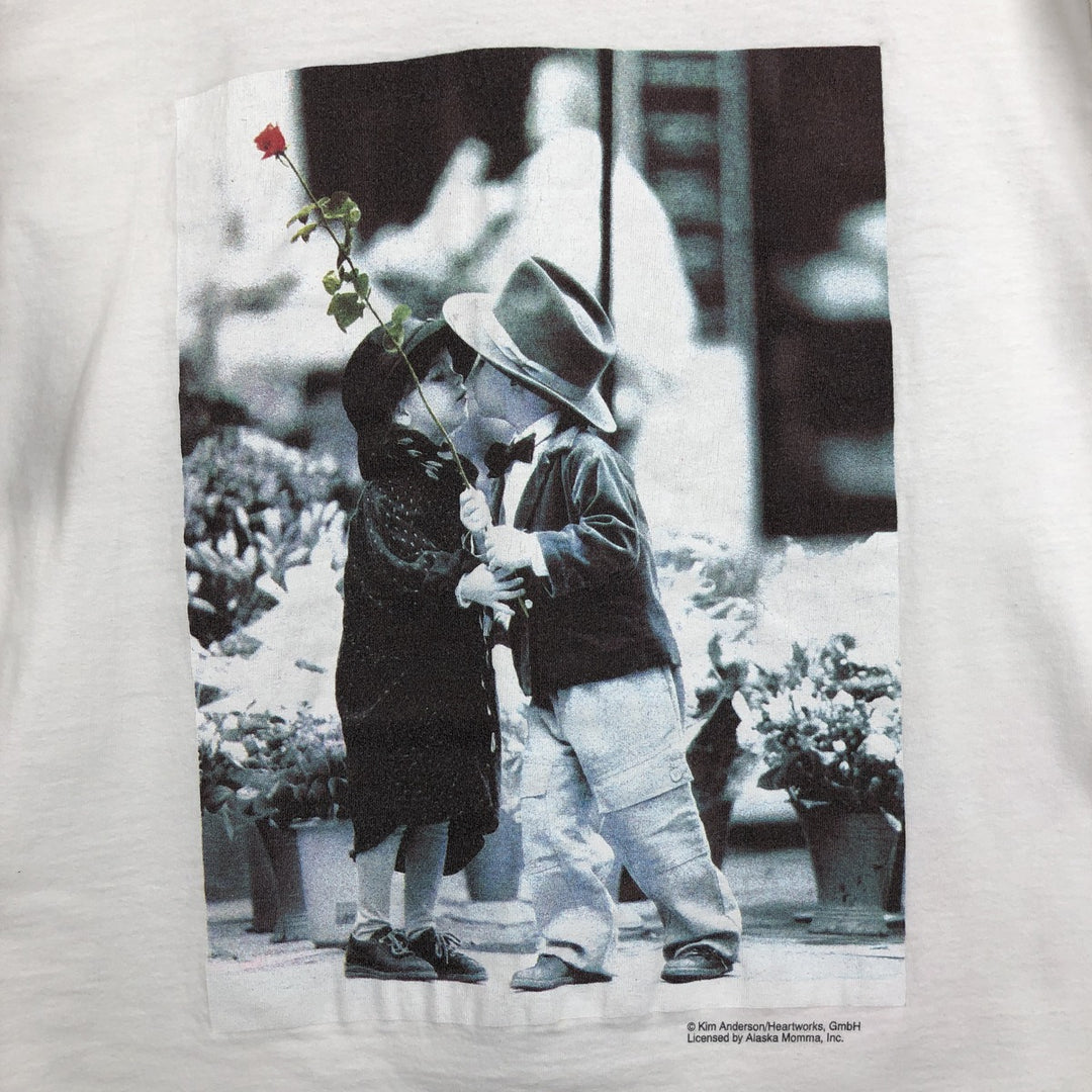 INTERNATIONAL DESIGN GROUP Photo T-shirt, Women's Size M (equivalent) cotton white type Vintage Second Hand