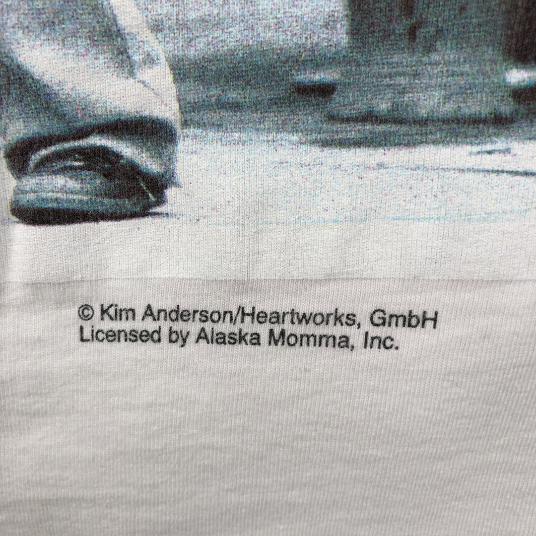 INTERNATIONAL DESIGN GROUP Photo T-shirt, Women's Size M (equivalent) cotton white type Vintage Second Hand