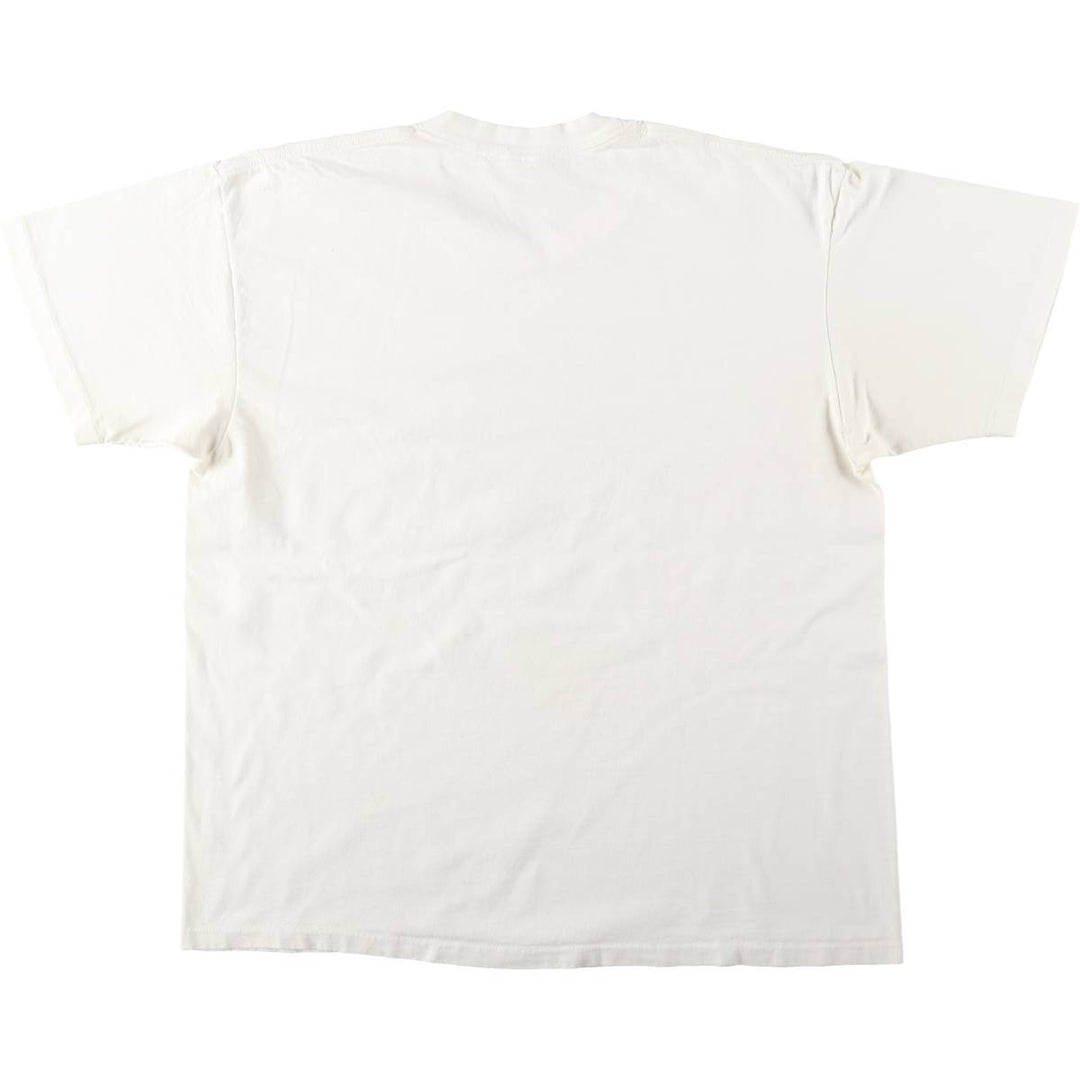 90'S Anvil Floral Art T-Shirt, Made in USA, Women's Size XL (Vintage) cotton white type Vintage Second Hand