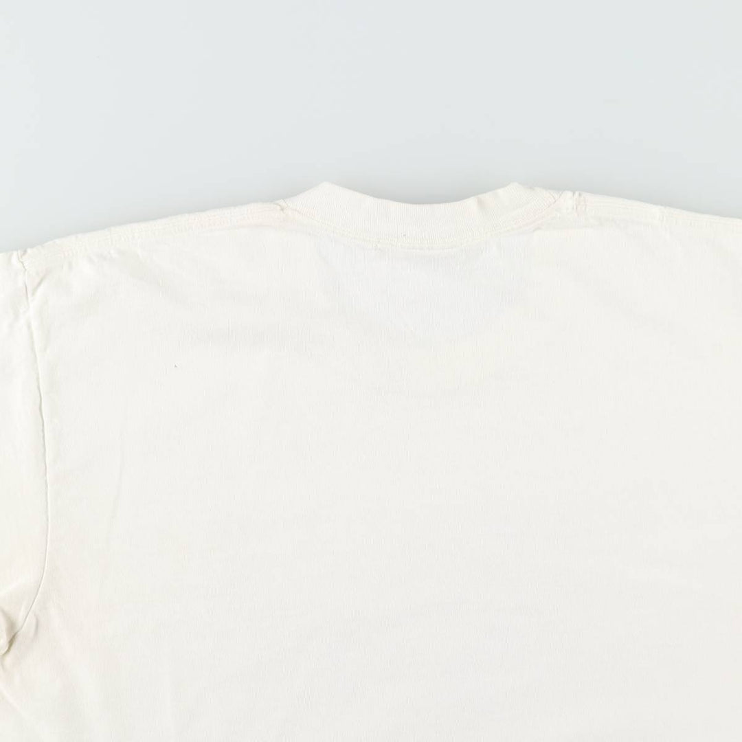 90'S Anvil Floral Art T-Shirt, Made in USA, Women's Size XL (Vintage) cotton white type Vintage Second Hand