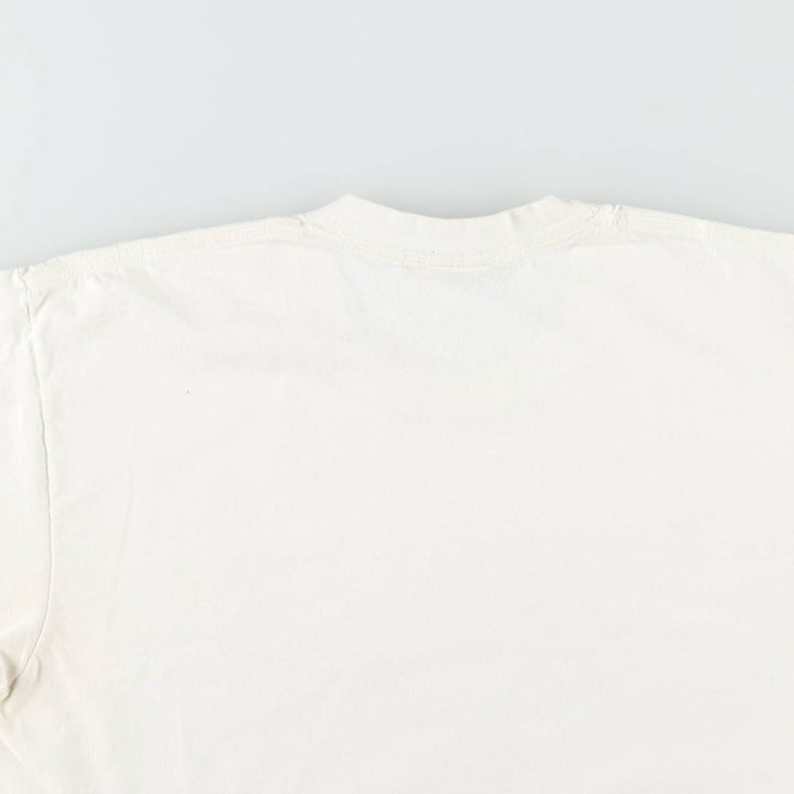 90'S Anvil Floral Art T-Shirt, Made in USA, Women's Size XL (Vintage) cotton white type Vintage Second Hand