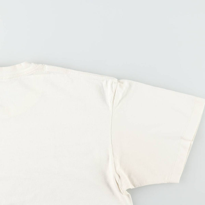 90'S Anvil Floral Art T-Shirt, Made in USA, Women's Size XL (Vintage) cotton white type Vintage Second Hand