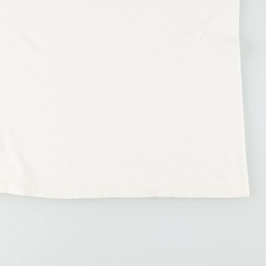 90'S Anvil Floral Art T-Shirt, Made in USA, Women's Size XL (Vintage) cotton white type Vintage Second Hand