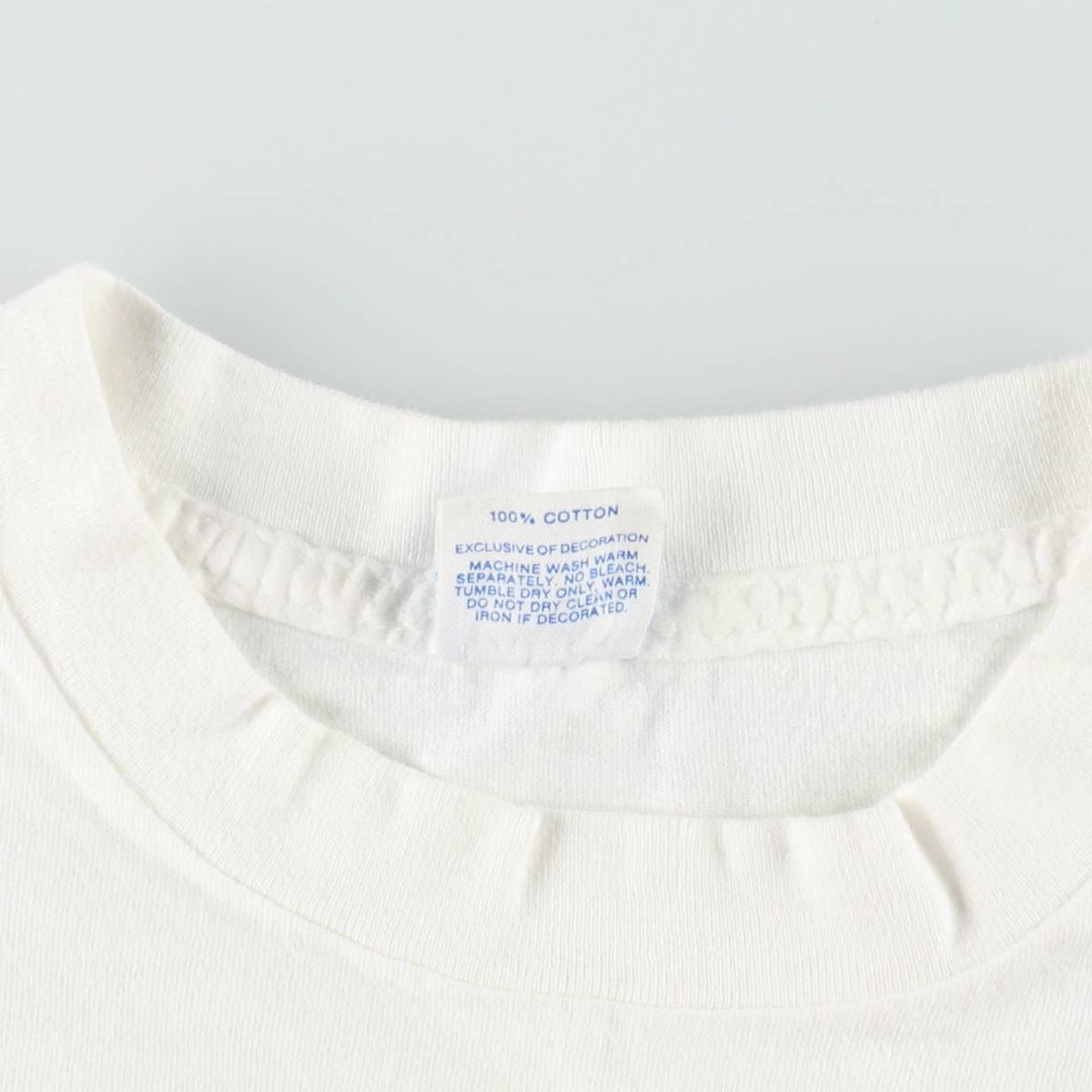1980'S Disney Mickey Mouse character embroidered T-shirt, Made in USA, Women's size M equivalent, Vintage cotton white type Vintage Second Hand