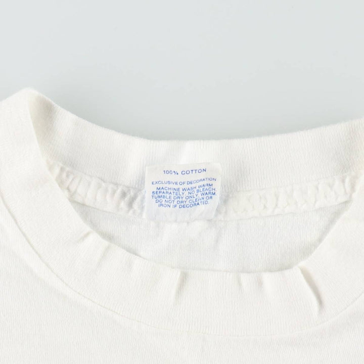 1980'S Disney Mickey Mouse character embroidered T-shirt, Made in USA, Women's size M equivalent, Vintage cotton white type Vintage Second Hand